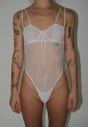 MY BODYSUIT (WHITE MESH)