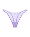 Лілові стрінги з сіточки з регуляторами, предметне фото — MY LILA PANTIES