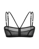 MY BLACK MESH TOP — black mesh top, front view
